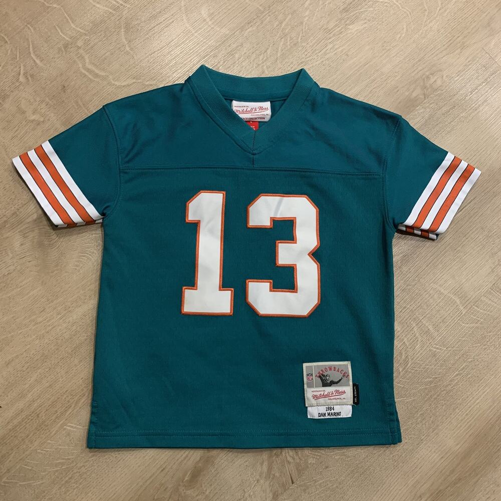 Mitchell & Ness NFL Miami Dolphins Dan Marino #13 Jersey Kids Boys Small S (4)